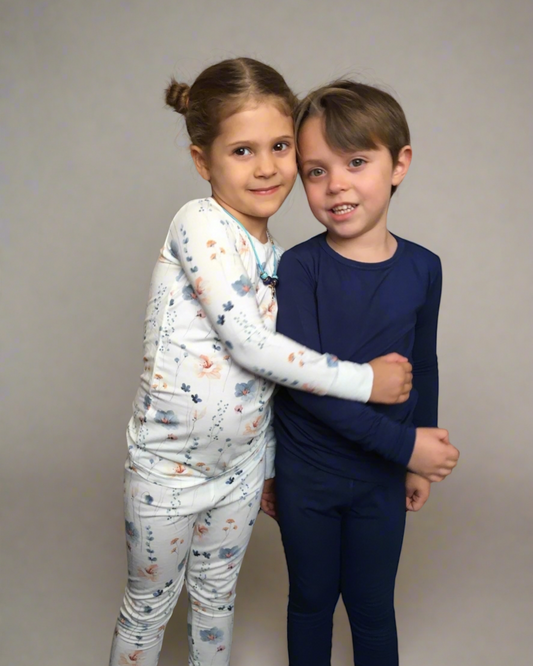 Blue Jasmine Long Sleeve Pajamas - Boy